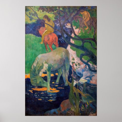 Paul Gauguin _ The White Horse Poster