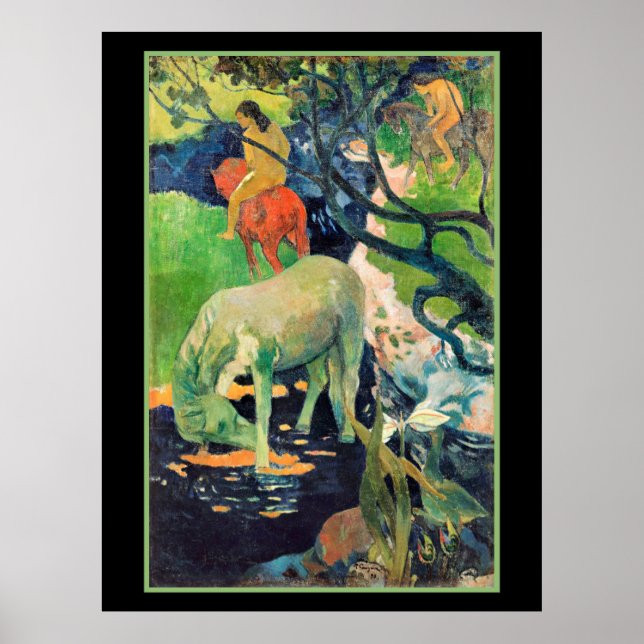 Paul Gauguin, The White Horse Poster (Front)