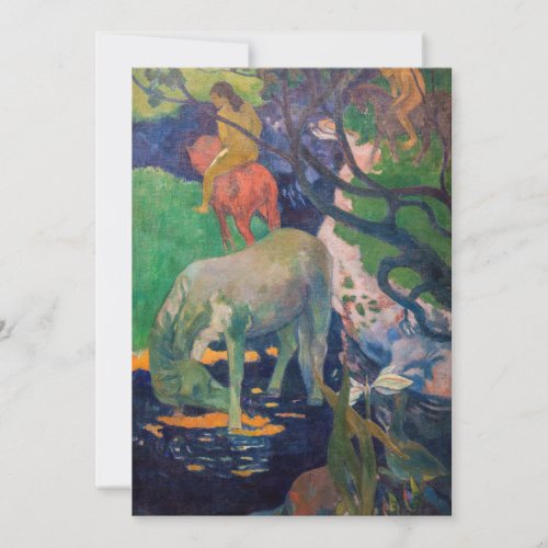 Paul Gauguin _ The White Horse Thank You Card