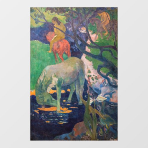 Paul Gauguin _ The White Horse Window Cling