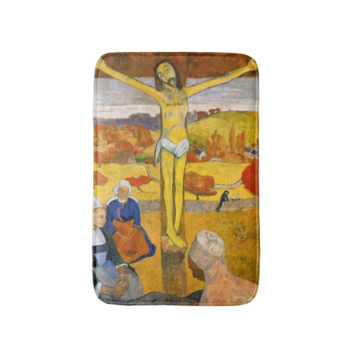 Paul Gauguin _ The Yellow Christ Bath Mat
