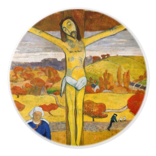 Paul Gauguin _ The Yellow Christ Ceramic Knob