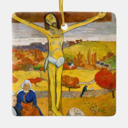 Paul Gauguin _ The Yellow Christ Ceramic Ornament