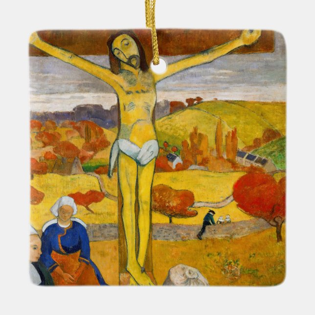 Paul Gauguin - The Yellow Christ Ceramic Ornament (Front)