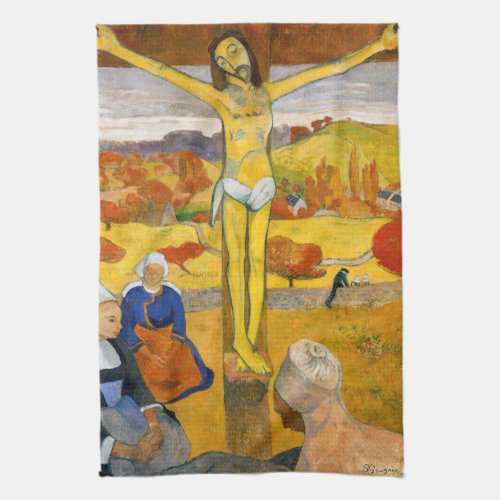 Paul Gauguin _ The Yellow Christ Kitchen Towel