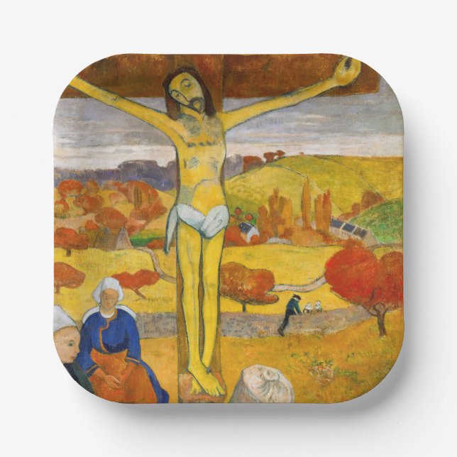 Paul Gauguin - The Yellow Christ Paper Plates (Front)