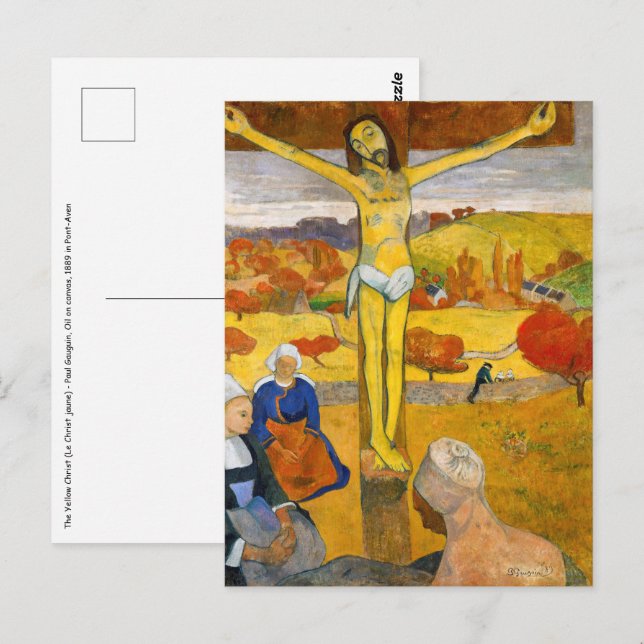Paul Gauguin - The Yellow Christ Postcard (Front/Back)