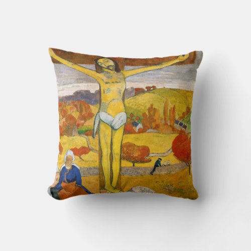 Paul Gauguin _ The Yellow Christ Throw Pillow