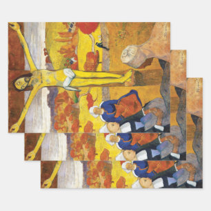 Paul Gauguin The Yellow Christ Vintage Fine Art Wrapping Paper Sheets