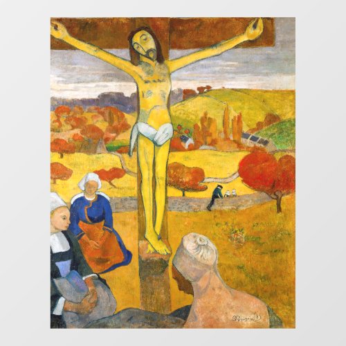Paul Gauguin _ The Yellow Christ Window Cling