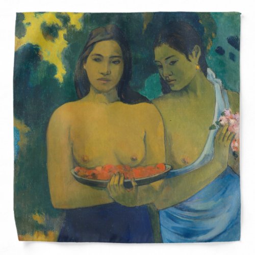 Paul Gauguin _ Two Tahitian Women Bandana