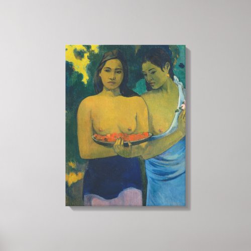 Paul Gauguin _ Two Tahitian Women Canvas Print
