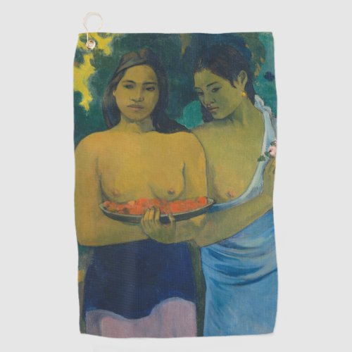 Paul Gauguin _ Two Tahitian Women Golf Towel