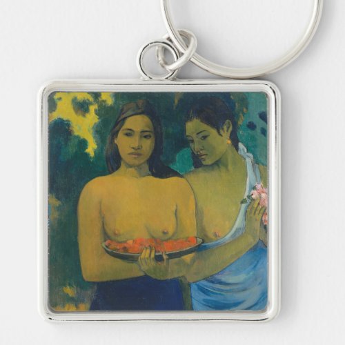 Paul Gauguin _ Two Tahitian Women Keychain