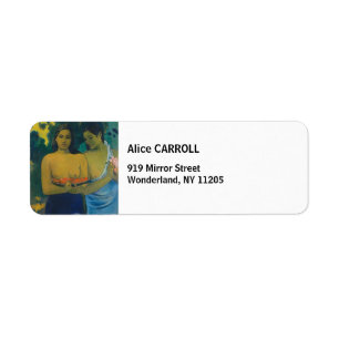 Paul Gauguin - Two Tahitian Women Label