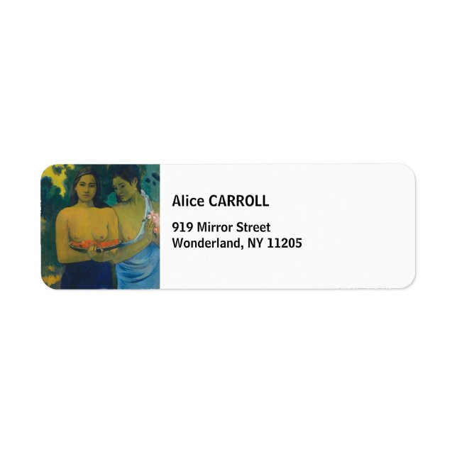 Paul Gauguin - Two Tahitian Women Label (Front)