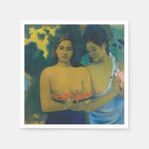 Paul Gauguin _ Two Tahitian Women Napkins