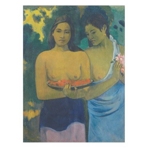 Paul Gauguin _ Two Tahitian Women Tablecloth