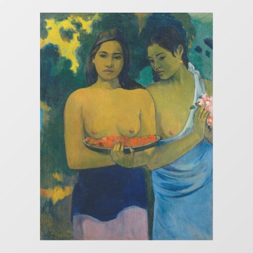 Paul Gauguin _ Two Tahitian Women Window Cling