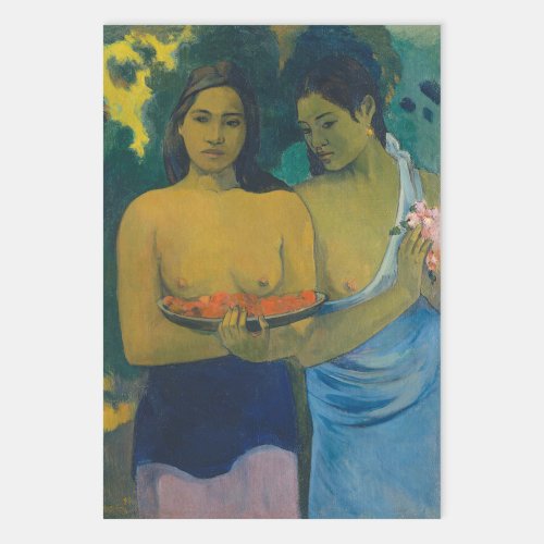 Paul Gauguin _ Two Tahitian Women Wrapping Paper Sheets