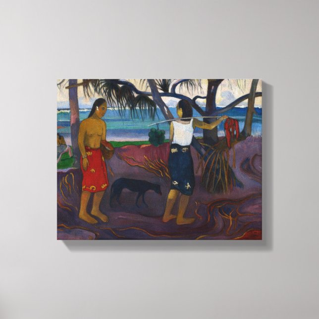 Paul Gauguin | Under the Pandanus, 1891 (oil on ca Canvas Print (Front)