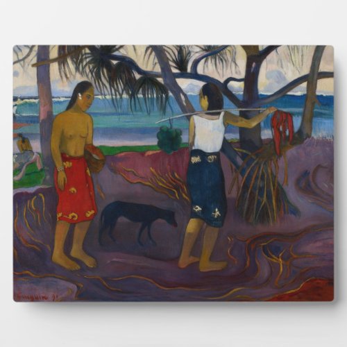 Paul Gauguin  Under the Pandanus 1891 oil on ca Plaque