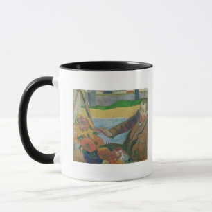 Paul Gauguin Van Gogh painting Sunflowers, 1888 Mug