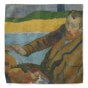 Paul Gauguin Vincent van Gogh painting sunflowers  Bandana