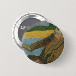 Paul Gauguin Vincent van Gogh painting sunflowers Button