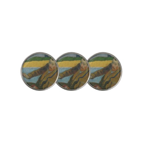 Paul Gauguin Vincent van Gogh painting sunflowers  Golf Ball Marker