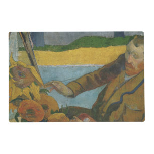 Paul Gauguin Vincent van Gogh painting sunflowers  Placemat