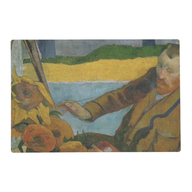 Paul Gauguin Vincent van Gogh painting sunflowers  Placemat (Front)