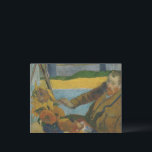 Paul Gauguin Vincent van Gogh painting sunflowers  Postcard<br><div class="desc">Paul Gauguin.  Vincent van Gogh painting sunflowers. Portrait of Van Gogh painting a still life with sunflowers. The painting is made in a warm yellow-brown palette. Reproduction of famous works of art  images in the public domain.</div>