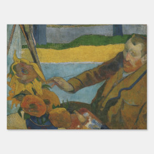 Paul Gauguin Vincent van Gogh painting sunflowers  Sign
