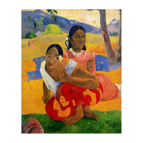 Paul Gauguin _ When Will You Marry Acrylic Print