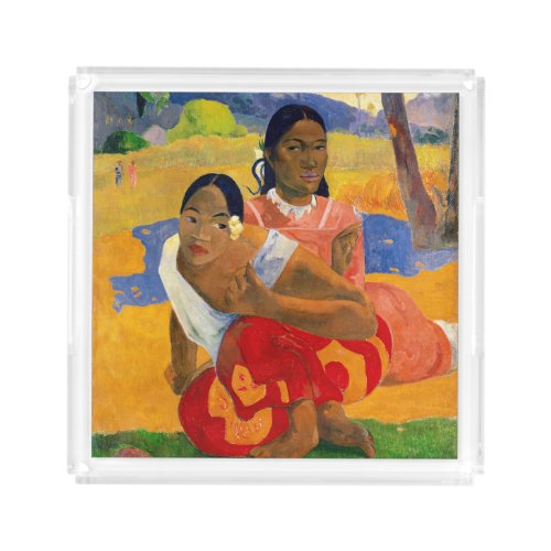 Paul Gauguin _ When Will You Marry Acrylic Tray