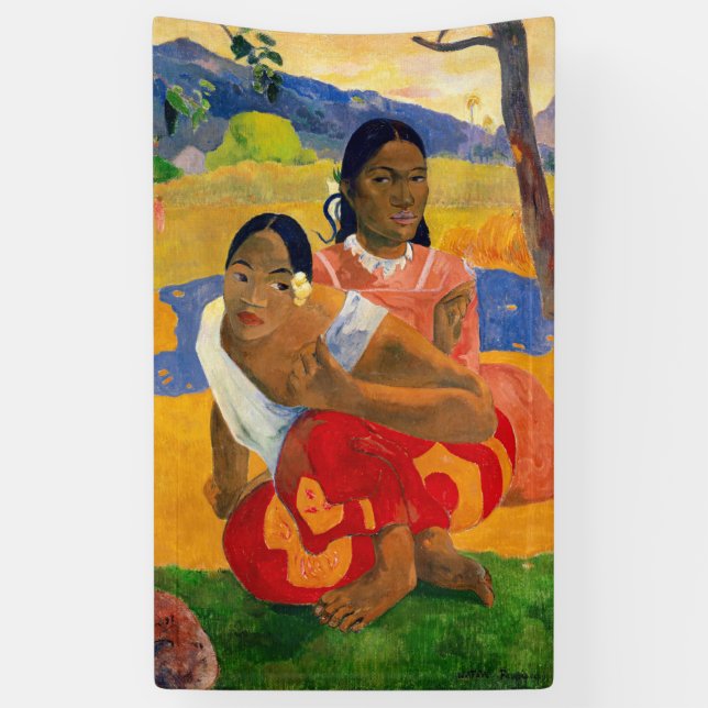 Paul Gauguin - When Will You Marry? Banner (Vertical)