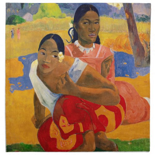 Paul Gauguin _ When Will You Marry Cloth Napkin