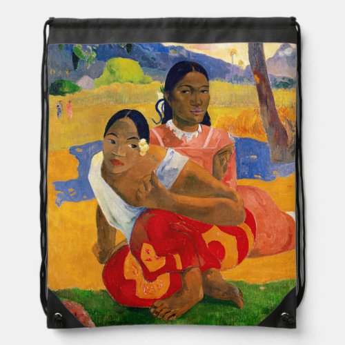Paul Gauguin _ When Will You Marry Drawstring Bag