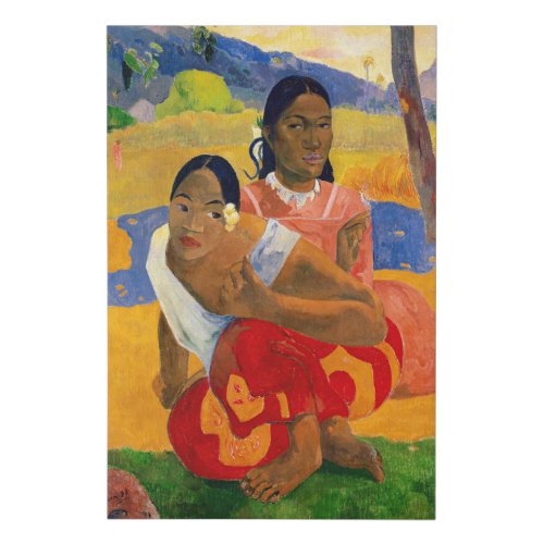 Paul Gauguin _ When Will You Marry Faux Canvas Print