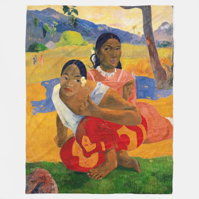 Paul Gauguin - When Will You Marry? Fleece Blanket (Front)