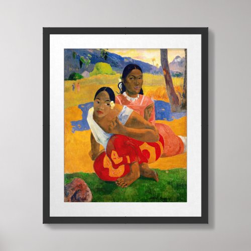 Paul Gauguin _ When Will You Marry Framed Art
