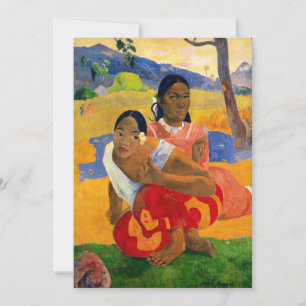 Paul Gauguin - When Will You Marry? Invitation