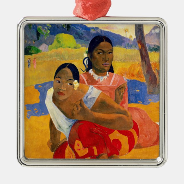 Paul Gauguin - When Will You Marry? Metal Ornament (Front)