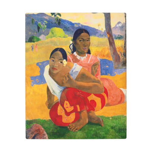 Paul Gauguin _ When Will You Marry Metal Print