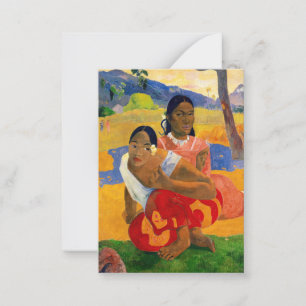 Paul Gauguin - When Will You Marry? Note Card