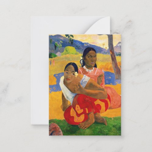 Paul Gauguin _ When Will You Marry Note Card