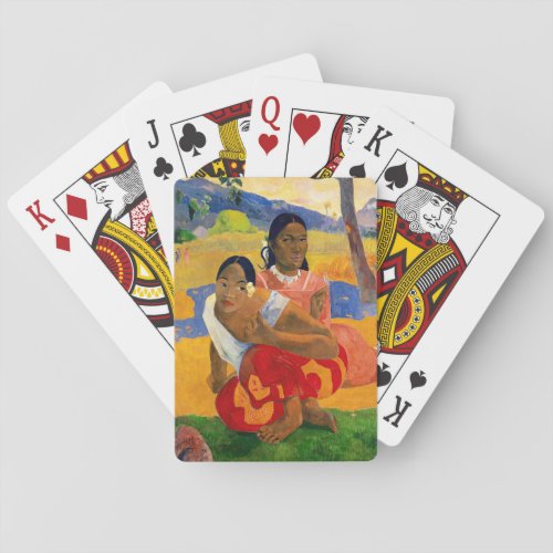 Paul Gauguin _ When Will You Marry Poker Cards