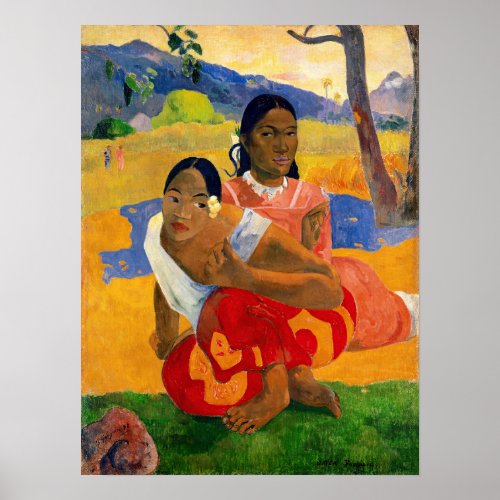 Paul Gauguin _ When Will You Marry Poster