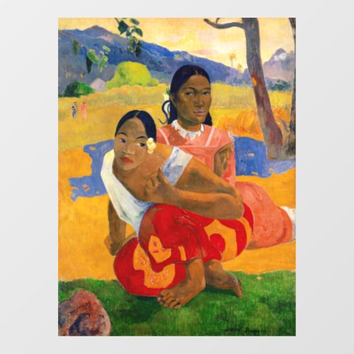 Paul Gauguin _ When Will You Marry Window Cling